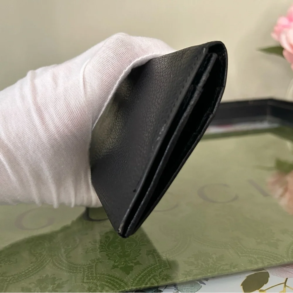 Father’s Day Burberry Black Leather Bifold Wallet w/ Nova Check Interior Slot